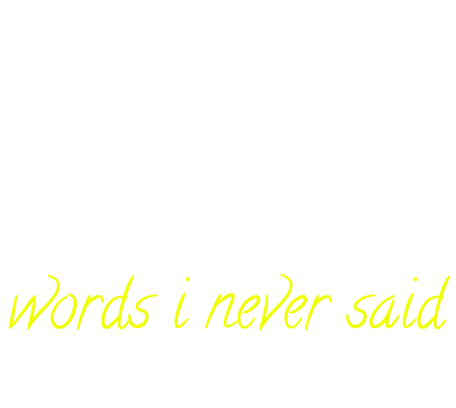 Words I Never Said Logo